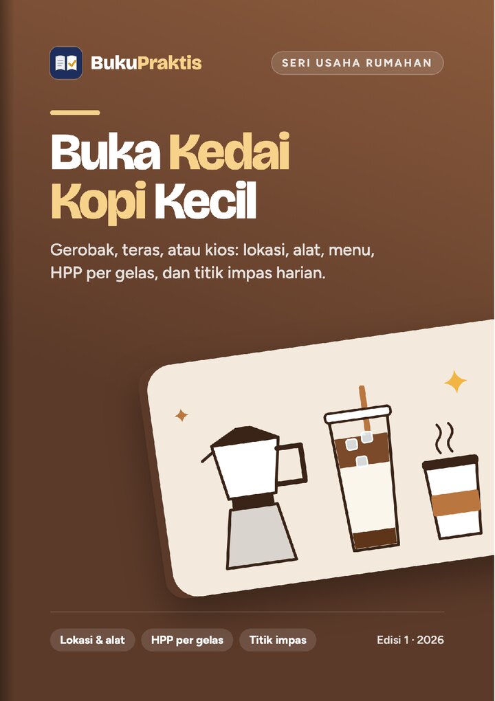 Sampul Buka Kedai Kopi Kecil
