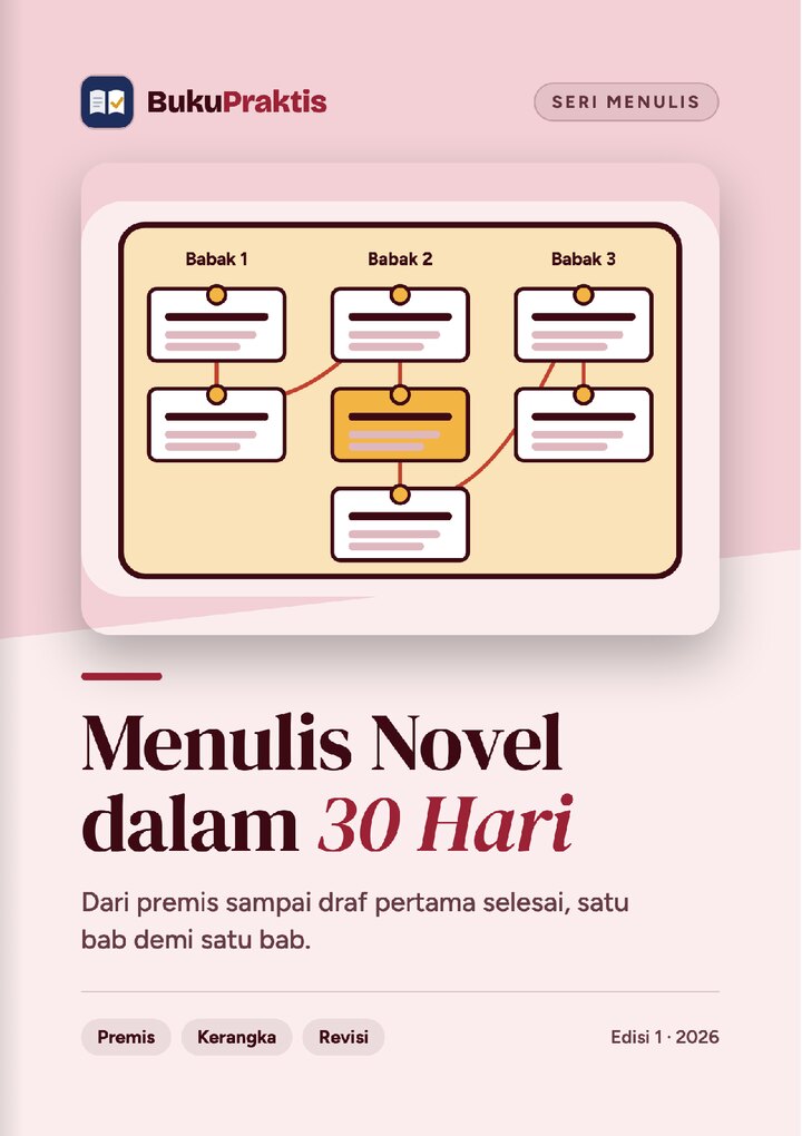 Sampul Menulis Novel dalam 30 Hari