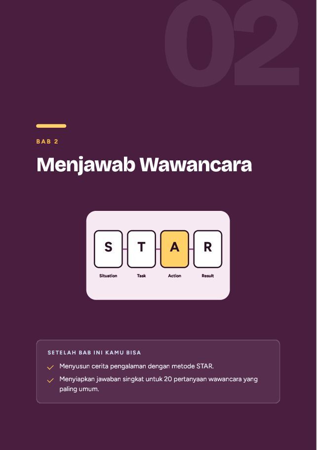 Contoh halaman Bahasa Inggris untuk Kerja & Wawancara