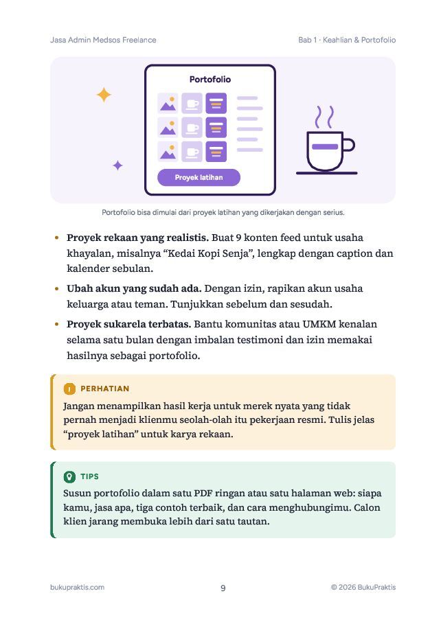 Contoh halaman Jasa Admin Medsos Freelance