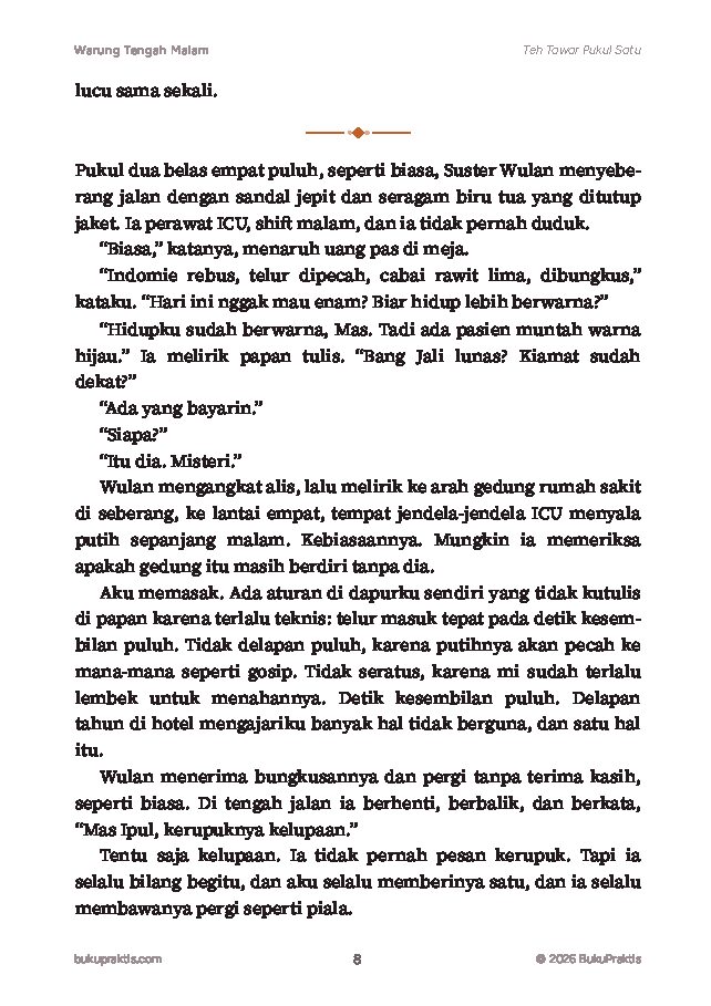 Contoh halaman Warung Tengah Malam