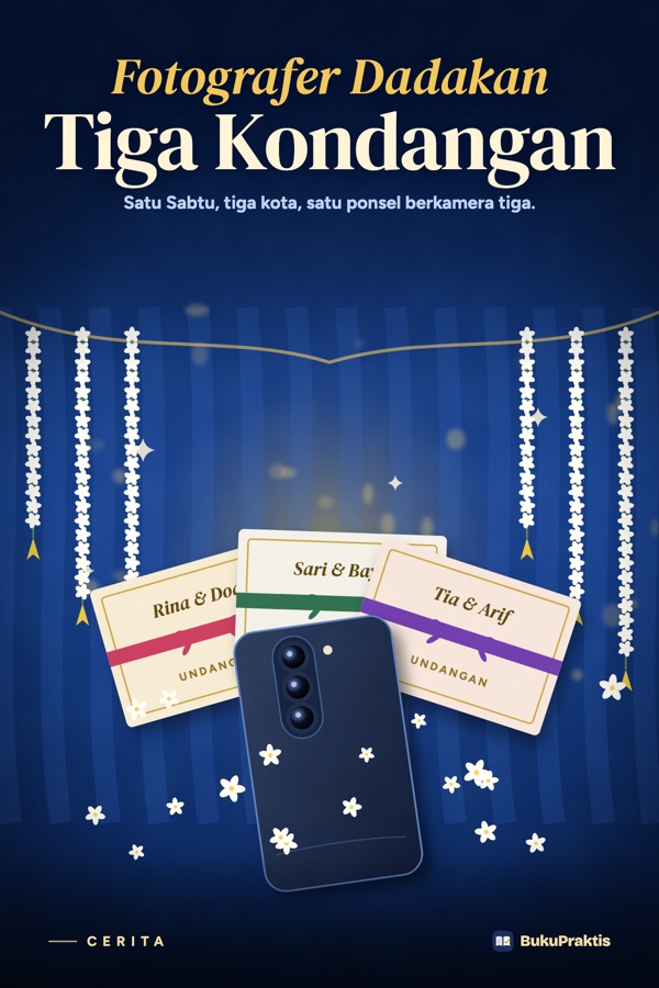 Sampul Fotografer Dadakan Tiga Kondangan